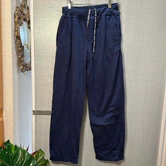 DudeRobe Blue Terry cloth lined lounge  pants Size S/M ** very warm - Picture 2 of 9